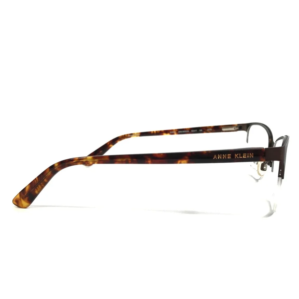 Anne Klein Eyeglasses Frames AK5083 200 MOCHA Brown Cat Eye Half Rim 53-17-135
